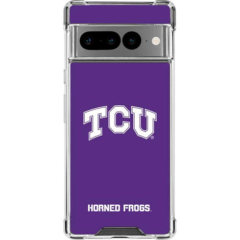 Texas Christian University TCU Horned Frogs Google Pixel 7 Pro Clear Case